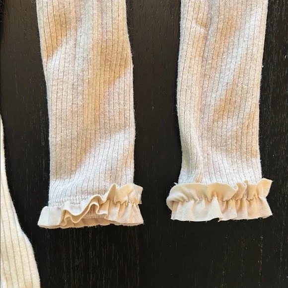 Jamie Kay & Ruffle Butts Ribbed Tights Trio - Black, Cream, Tan - Picture 2 of 7